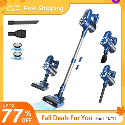 [FallDealsForYou]Cordless Vacuum Cleaners for Home,Lightweight Stick with Powerful Suction, Crevice Tool, Up to 40-Minute Run...