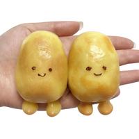 【2025 New】MOBECK 2Pcs Potato Taba Squishy, Kawaii Squeeze Toys Pinch Cute PVC Fufu Squishy Toys for Anxiety Relief, Soft ...