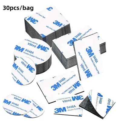 Double-sided Foam Adhesive Tape, 30pcs/bag 3-size Self-adhesive Non-waterproof Eva Mounting Strips for Walls, Doors, Wood & G...