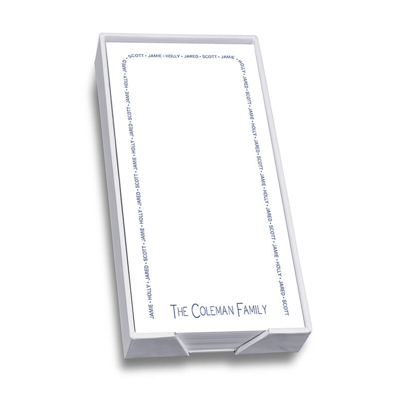 Family Arch Mini List - White with holder