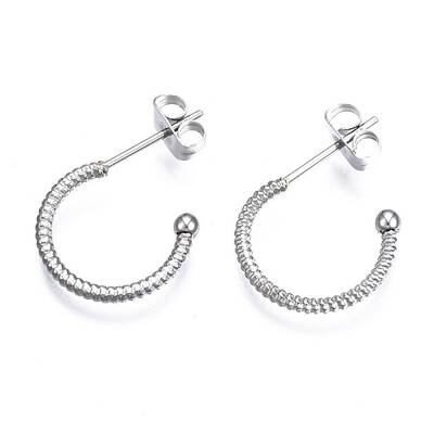 Non-Tarnish 316 Surgical Stainless Steel Stud Earrings
