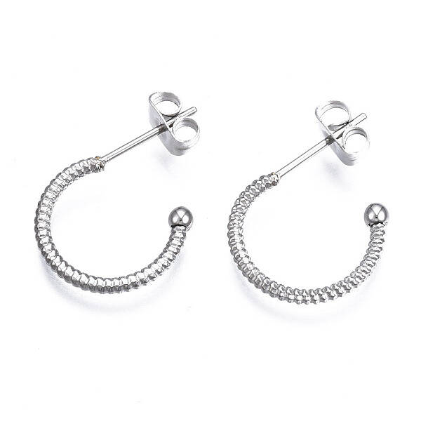 Non-Tarnish 316 Surgical Stainless Steel Stud Earrings