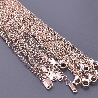 2.2MM Unisex 304 Stainless Steel Cable Chains Necklaces