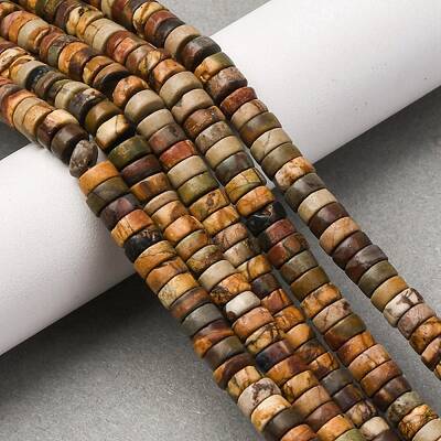 Natural Picasso Jasper/Polychrome Jasper Beads Strands