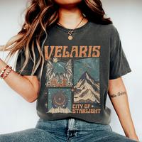 Velaris City of Starlight Acotar Comfort Colors Shirt, The Night Court Shirt, Bookworm Shirt, Court of Thorns and Roses, Acot...