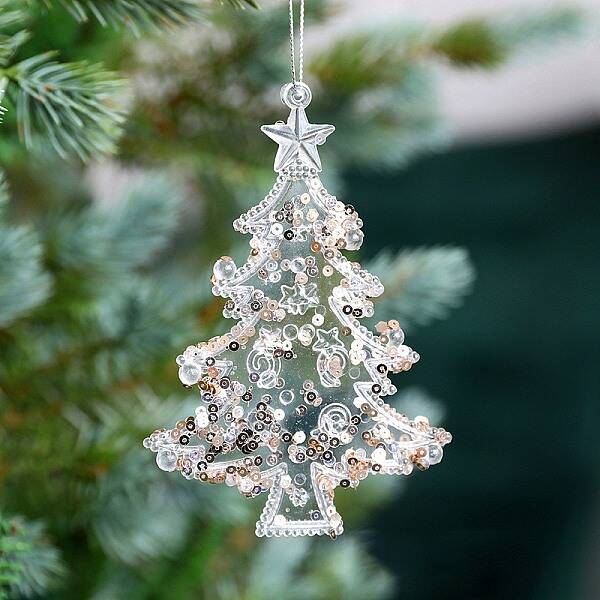 Acrylic with Sequin Pendant Decoration