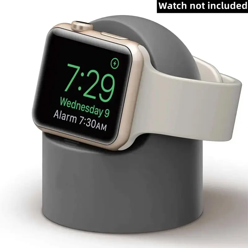 Charger Stand for Apple Watch, Durable Silicone Smart Watch Charging Stand, Silicone Charging Stand Holder for Apple Watch Ch...