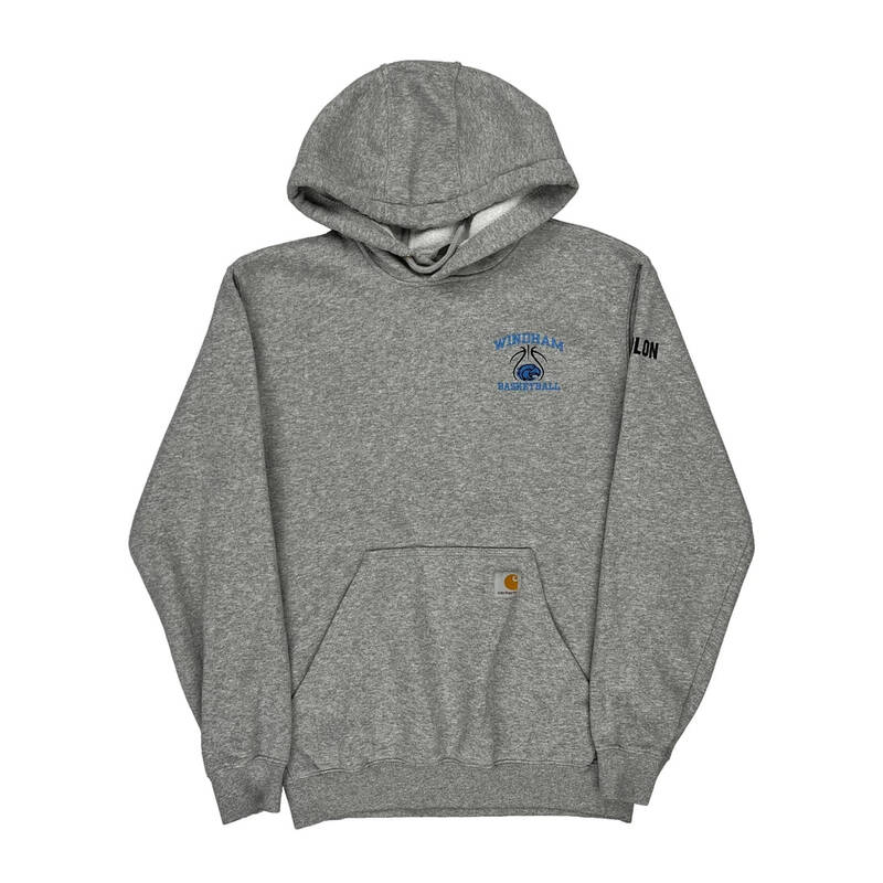 Windham Basketball Carhartt Hoodie - Small Grey Cotton Blend
