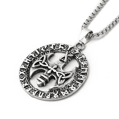 Alloy Sailor's Knot Pandant Necklace with Box Chains