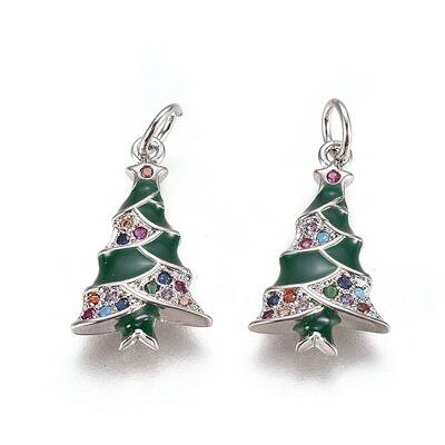 Brass Cubic Zirconia Pendants