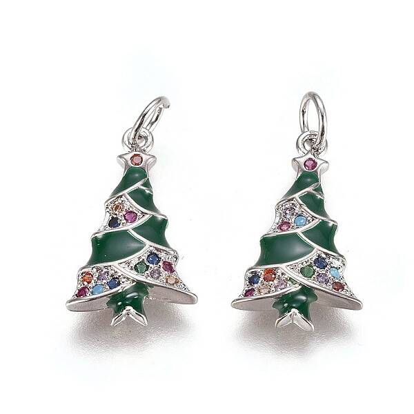 Brass Cubic Zirconia Pendants