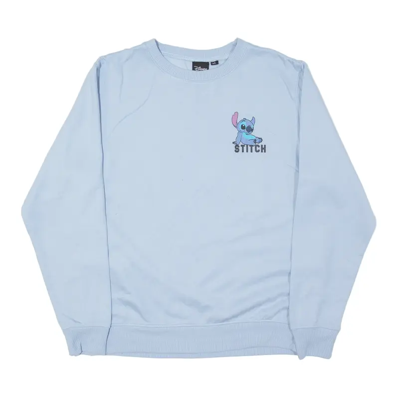 DISNEY Stitch Sweatshirt Blue Mens M