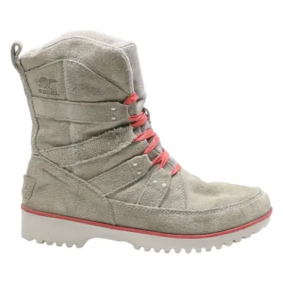 SOREL Lace-Up Boots Grey Synthetic Womens UK 7.5