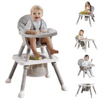 UNICOO 7-in-1 Convertible Baby Highchair w/Storage, Activity Table, Dining Chair for Babies & Toddlers 6 Months+, Portable De...