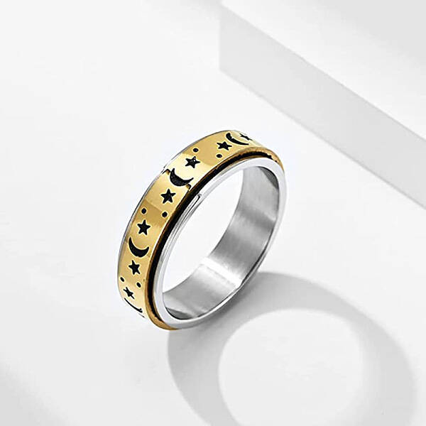 201 Stainless Steel Rotatable Finger Rings