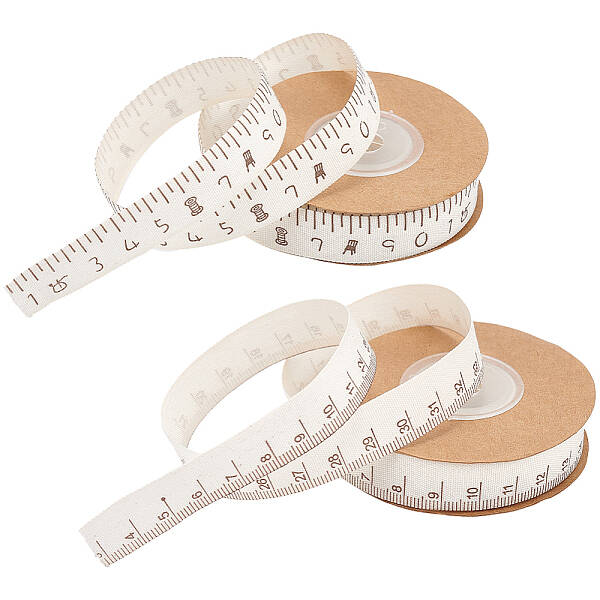 2 Rolls 2 Style Cotton Rulers