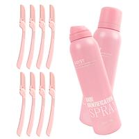 Hair Identifier Spray for Face Shaving Powder for Women Skin Body Hair Identifying Spray for Face Dermaplaning Glow Reveal Fa...