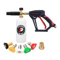 Tool Daily Short Handheld with  Cannon FOR PRESSURE WASHER,  1/4 Inch Quick Connector, Water Spray Tool with 5 Nozzle Tips, 1...
