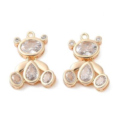 Brass Inlay Clear Glass Pendants
