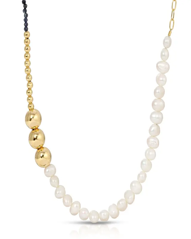 Kloss Necklace | Metal Color: Gold | Gemstone: Sapphire