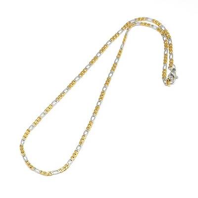 304 Stainless Steel Figaro Chain Necklace Making