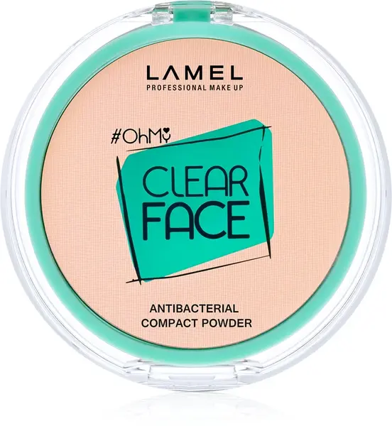 Lamel Oh my Clear Compact Powder With Antibacterial Ingredient Color 403 Rosy Beige 6 G