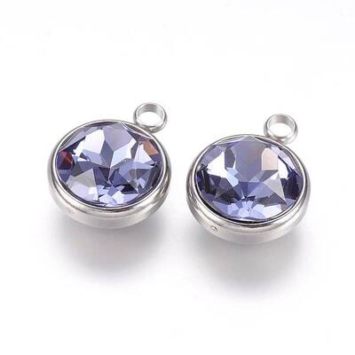 K9 Glass Rhinestone Pendants