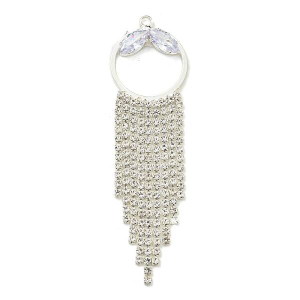 Brass Rhinestone Pendants