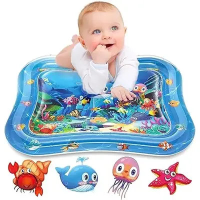 Tummy Time Water Mat Inflatable Tummy Time Water Play Mat for Babies, Infants and Toddlers 3 to 12 Months Promote Developmen...