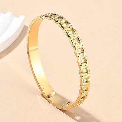 304 Stainless Steel Hinged Bangles for Women