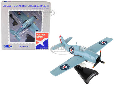 Grumman F4F Wildcat Aircraft United States Navy 1/87 (HO) Diecast Model Airplane by Postage Stamp