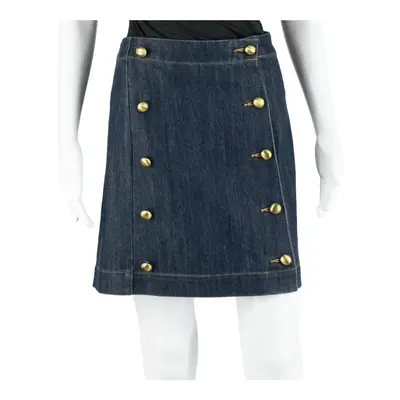 MICHAEL KORS Short Mini Skirt Blue Denim Womens S