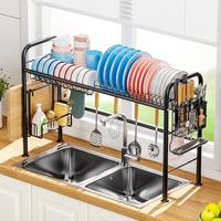 Over The Sink Dish Drying Rack Kitchen Sink Organizer Large Space Saving Dish Drainer Countertop  2025 Dishes Rack Sink Caddy...