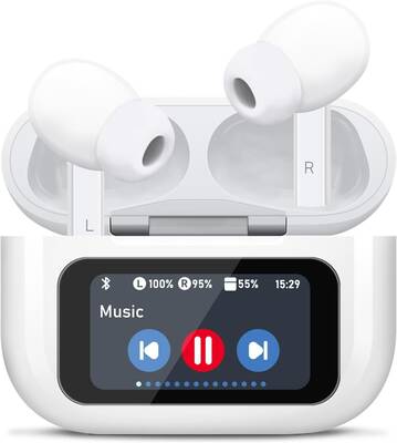 Wireless Earbuds Noise Canceling Bluetooth Earphones With Mic & Touch Controls, ANC/ENC
