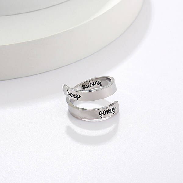 Non-Tarnish Stainless Steel Cuff Rings