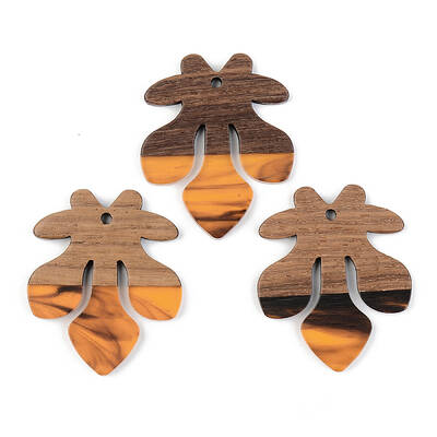 Resin & Walnut Wood Pendants