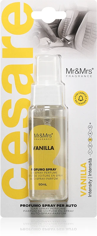 Mr & Mrs Fragrance Cesare Vanilla Car Air Freshener 50ml