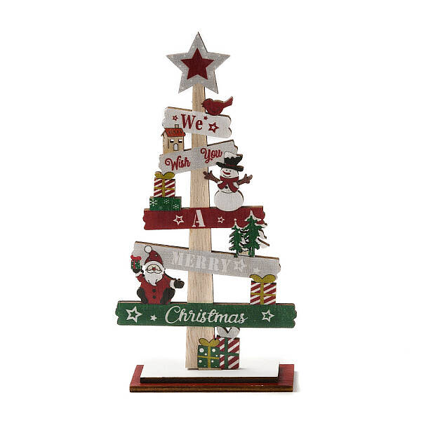 Christmas Theme Wood Display Decorations