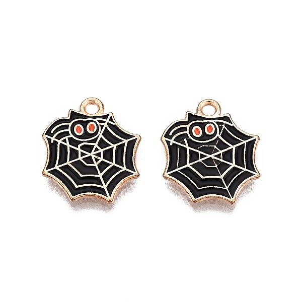Halloween Theme Alloy Enamel Pendants