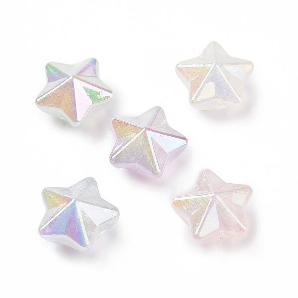 UV Plating Luminous Transparent Acrylic Beads