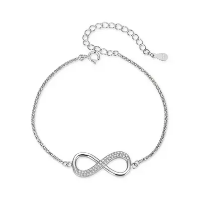 Agato Infinity Silver Fashion Bracelet AGB762/21