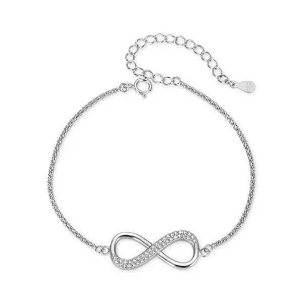 Agato Infinity Silver Fashion Bracelet AGB762/21