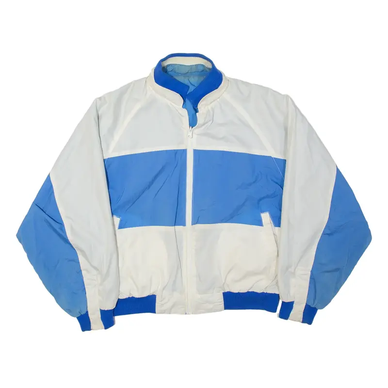 MADE FOR A LIFE AT SEA Reversible Shell Jacket Blue 90s Colourblock Mens L
