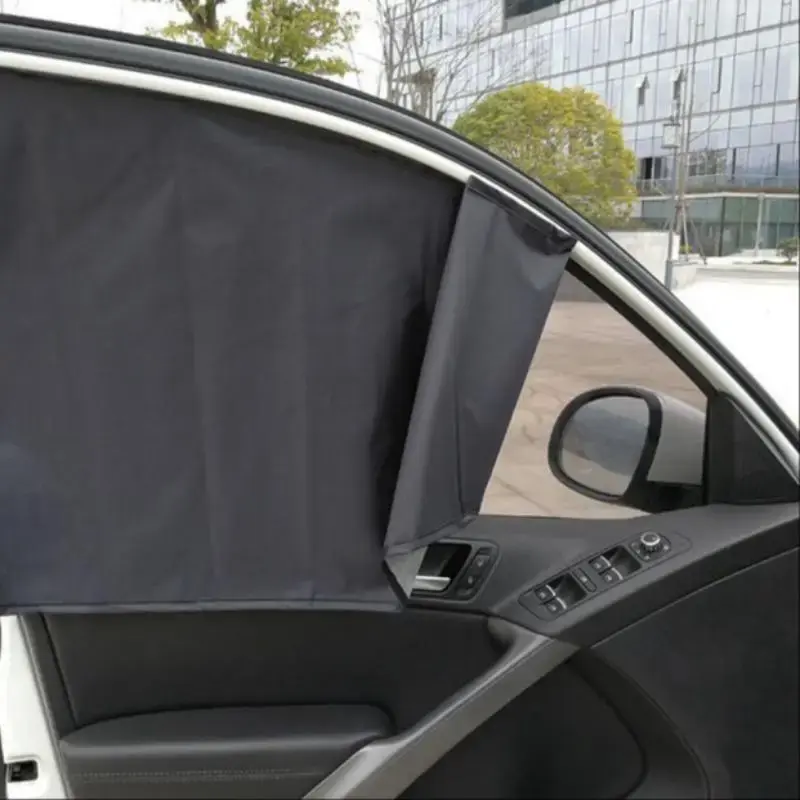 Car Window Sunshade, Magnetic Durable Car Front & Rear Side Window Sun Shade, UV Protection Curtain for Car