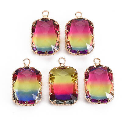 Gradient Color Glass Pendants