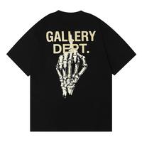 GALLERY DEPT T-shirt skull hand bone finger print T shirt car graphics classic letter slogan print short-sleeved loose casual...