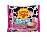 Chupa Chups Cremosa Lollipops Assorted Strawberry Cream/Chocolate Vanilla (40 Count) Mexican Candy, Creamy, Sweet Snack Bonbo...