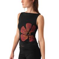 Women's Flower Graphic Crop Tank Tops Cute Fitted Floral Print Boat Neck Sleeveless Baby Tees Y2K Summer Party Club Going Out...