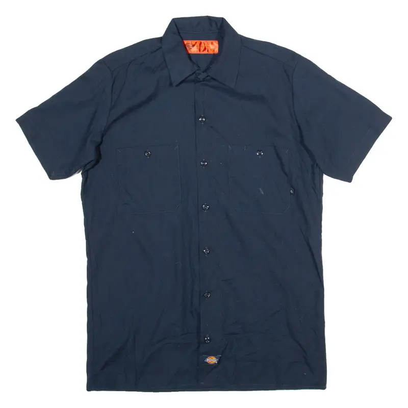 DICKIES Mens Worker Shirt Blue S