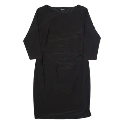 ROMAN Womens Bodycon Dress Black Midi UK 20